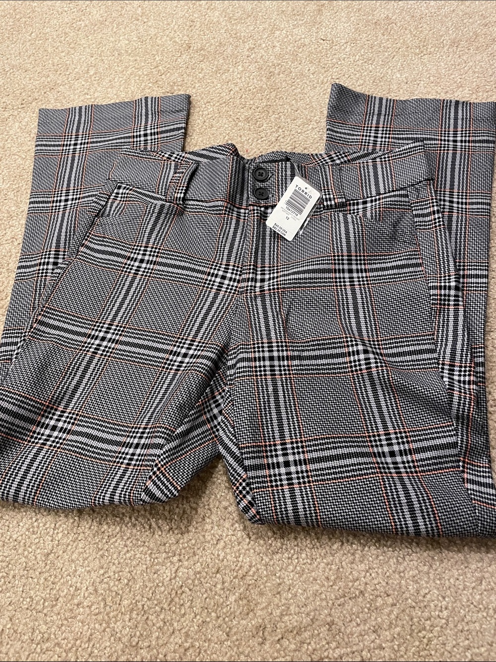 NWT torrid Gray Plaid Dress Pants - size 12 R